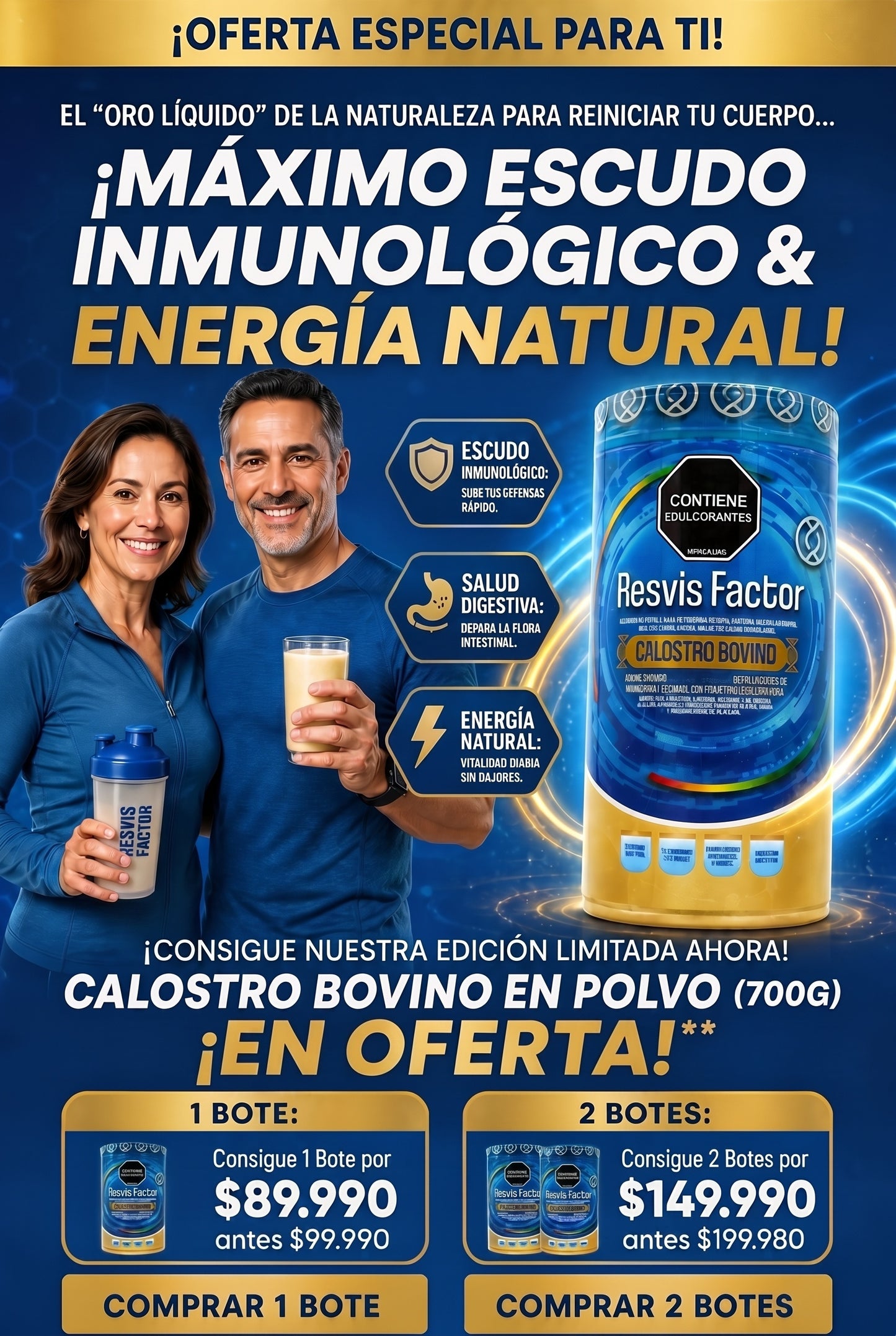 RESVIS FACTOR CALOSTRO BOVINO ORIGINAL (700 gr)